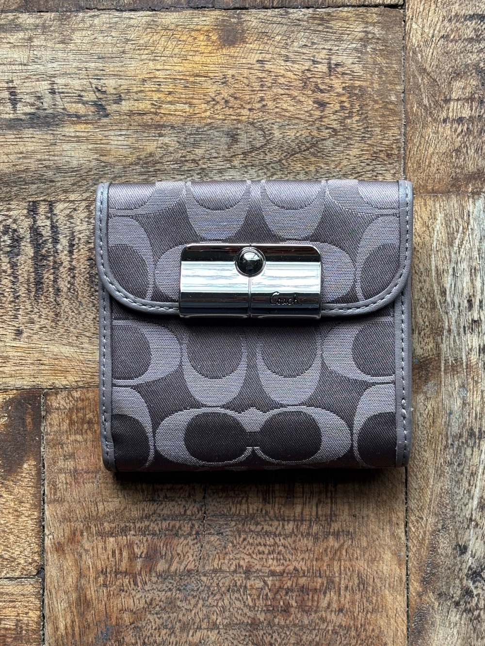 🪙👝Y2K COACH Kristin Signature Sateen Wallet👝🪙